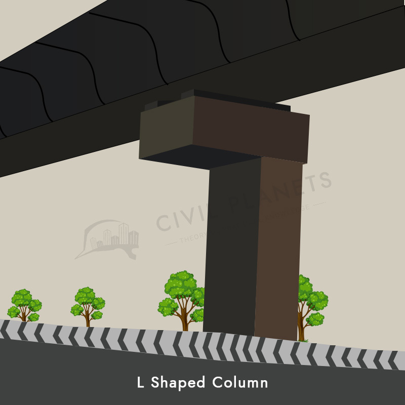 L-shaped column