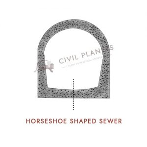 Horseshoe shaped sewer