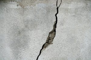 crack on concrete surface