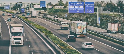 vehicles on highway